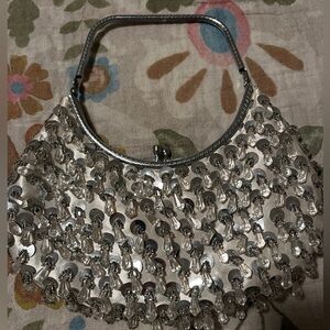 Elegant Crystal Droplet Beaded Women's Bag.